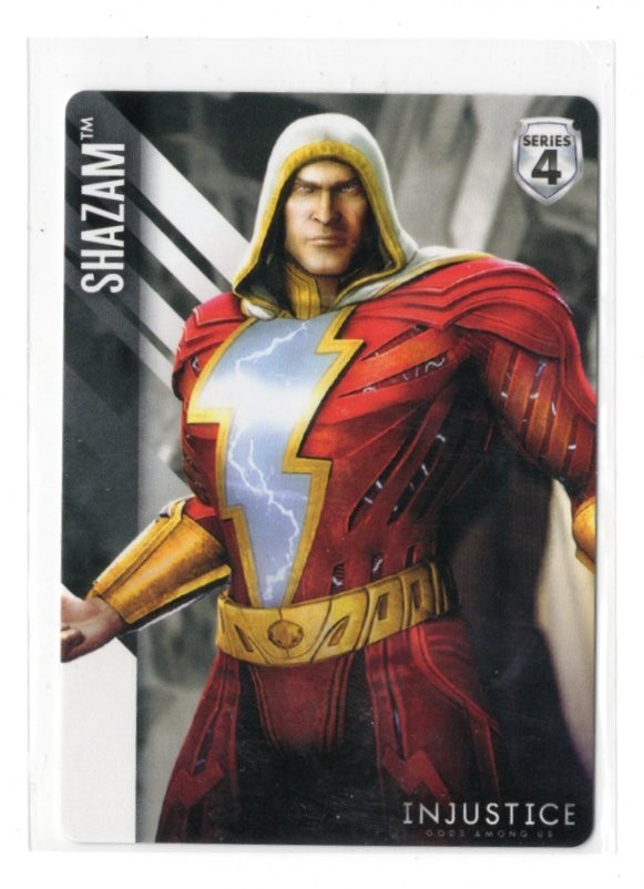 DC Injustice Gods Among Us Arcade Series 4 Shazam #44 NON FOIL BASE CARD