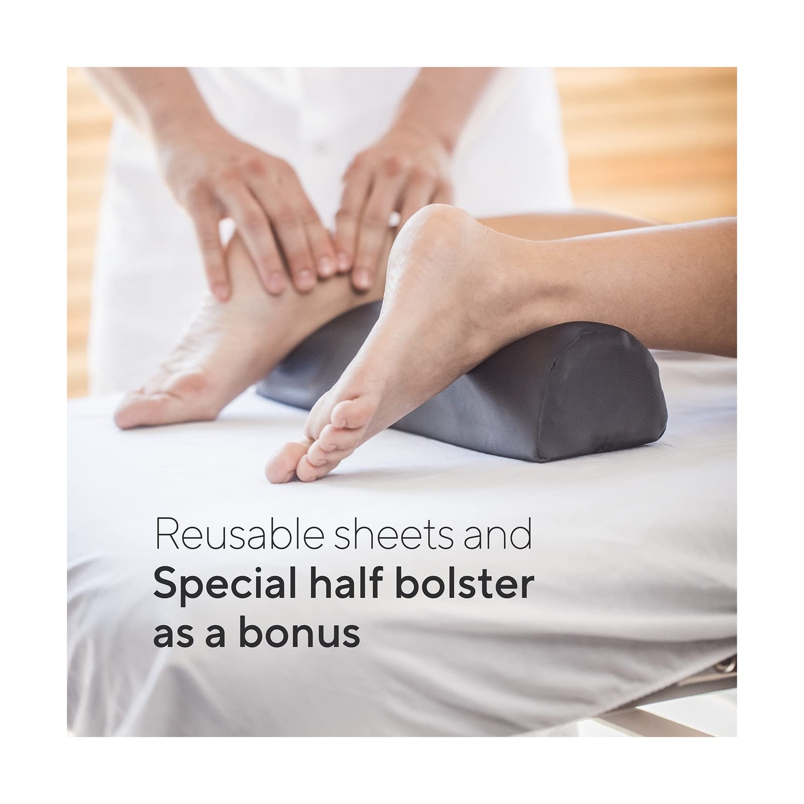 Luxton Premium Memory Foam Massage Table - Rolling Travel Case, Washable Shee...