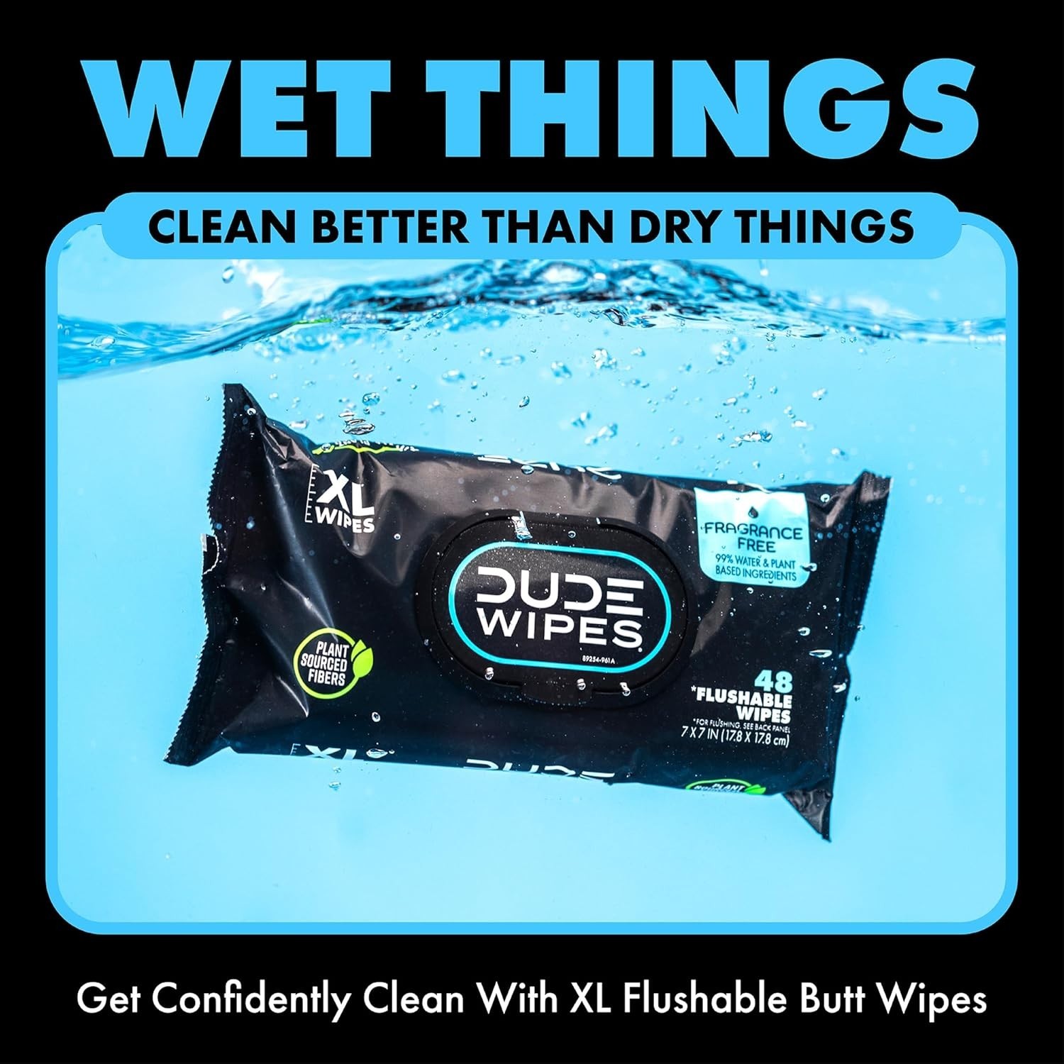 Wipes Flushable Wet Wipes 48 Count Dispenser