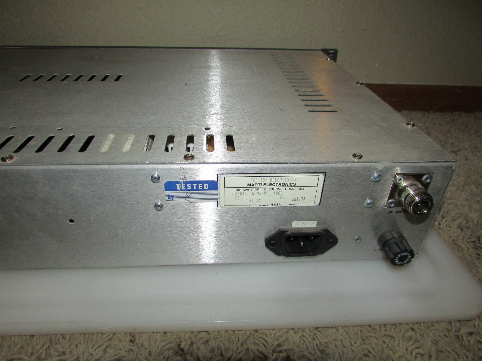 Marti Electronics Model CR-10 RPU Broadcast Remote Pickup Receiver