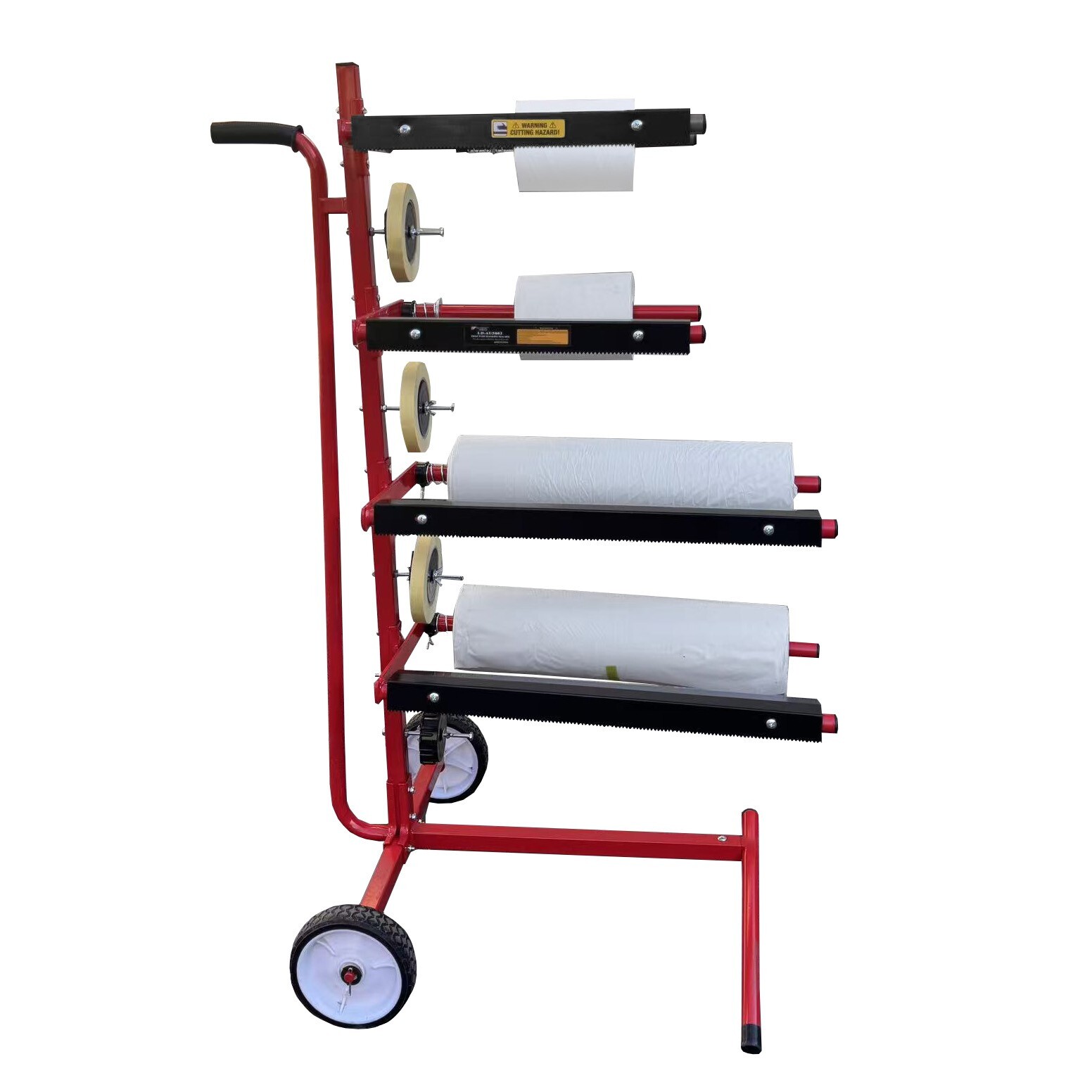 Masking Paper Machine Dispenser Stand Mobile Tree Style  Multiple Rolls Tape
