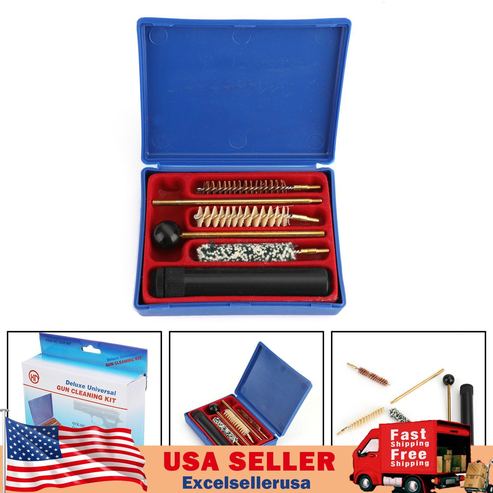 Universal Brushes Gun Cleaning Kit for Cal .38 .357 9mm Pistol and Revolver US