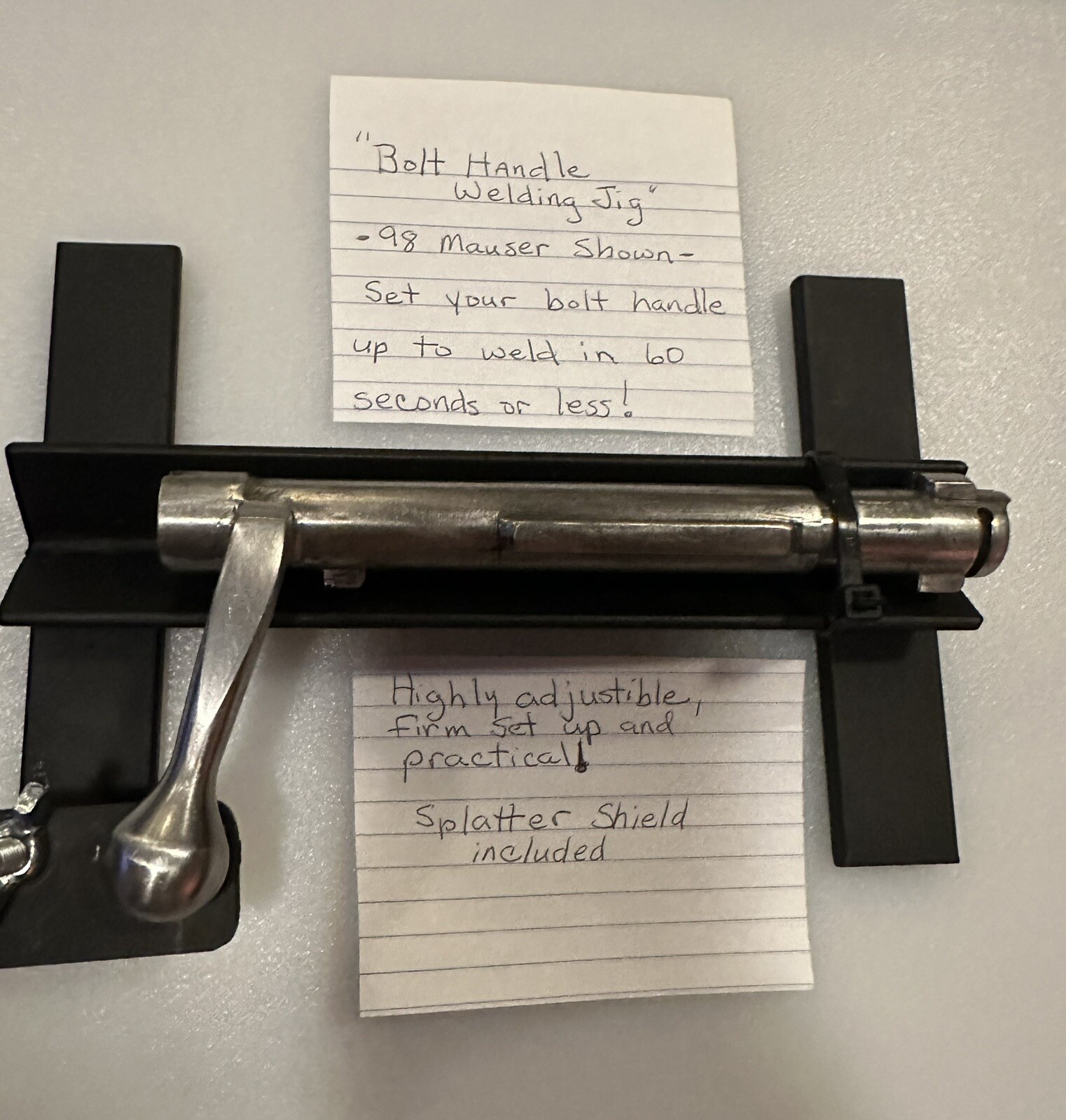 Universal Rifle Bolt Welding Jig