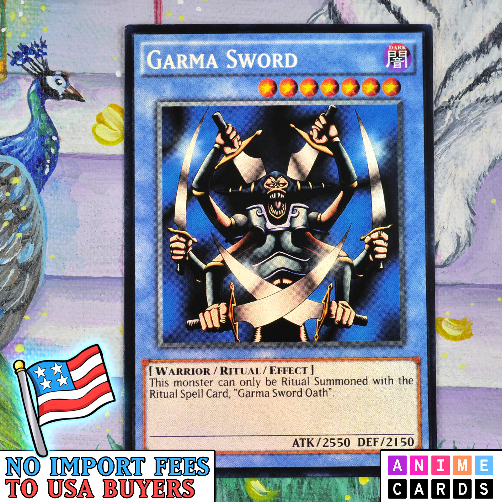 Garma Sword ANIME EFFECT HOLO card