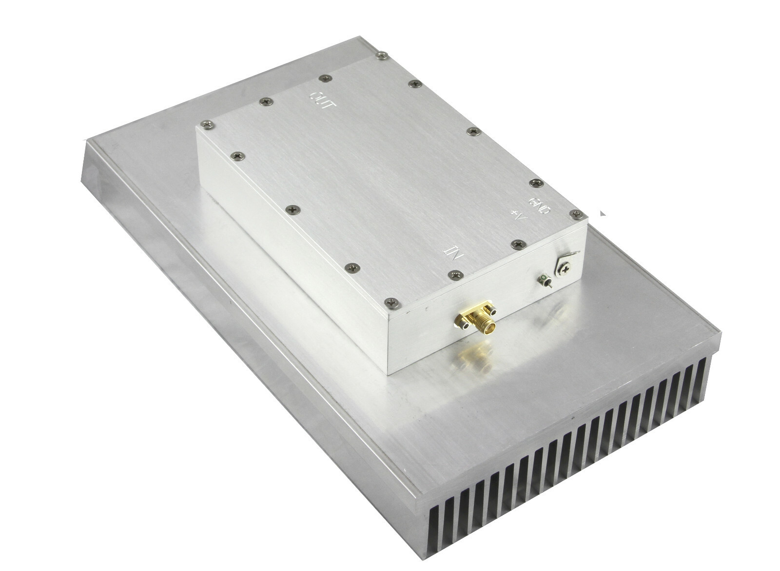 Broadband High Power RF Amplifier 500-1300MHz 7W with Heat Sink