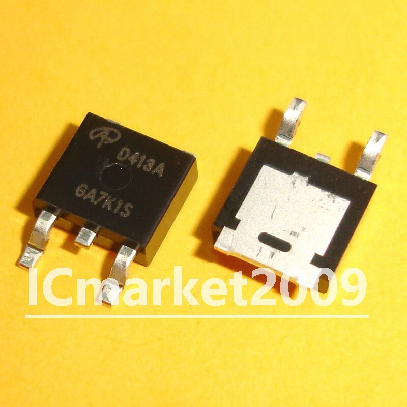 50 PCS AOD413 D413A AOD413A P-Channel Enhancement Mode Field Effect Transistor