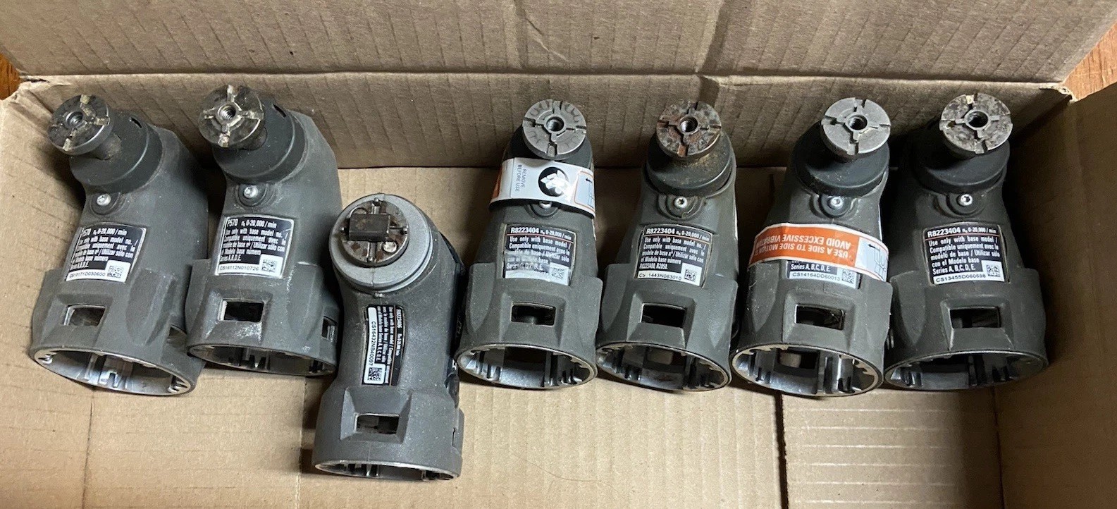 Lot of 7- RIDGID JobMax 12v Cordless Multi-tool Oscillating Attachments. READ