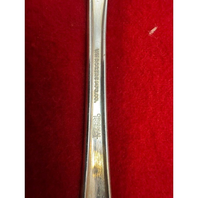 Wm Rogers Mfg Co Silverplate Flatware Set Memory Floral Pattern 50+ Pieces Case