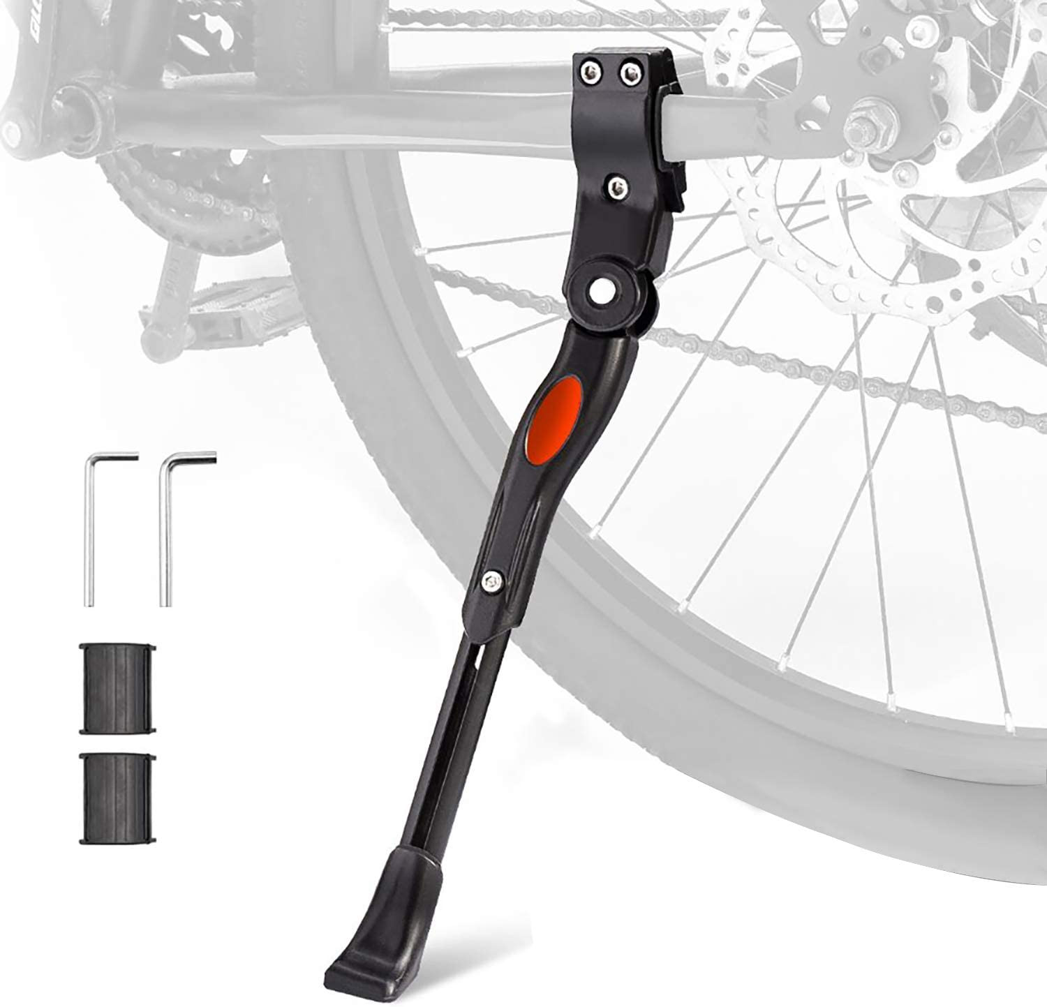 Adjustable Bike Kickstand Aluminum Rear Side Bicycle Stand for Bike 22"-26"