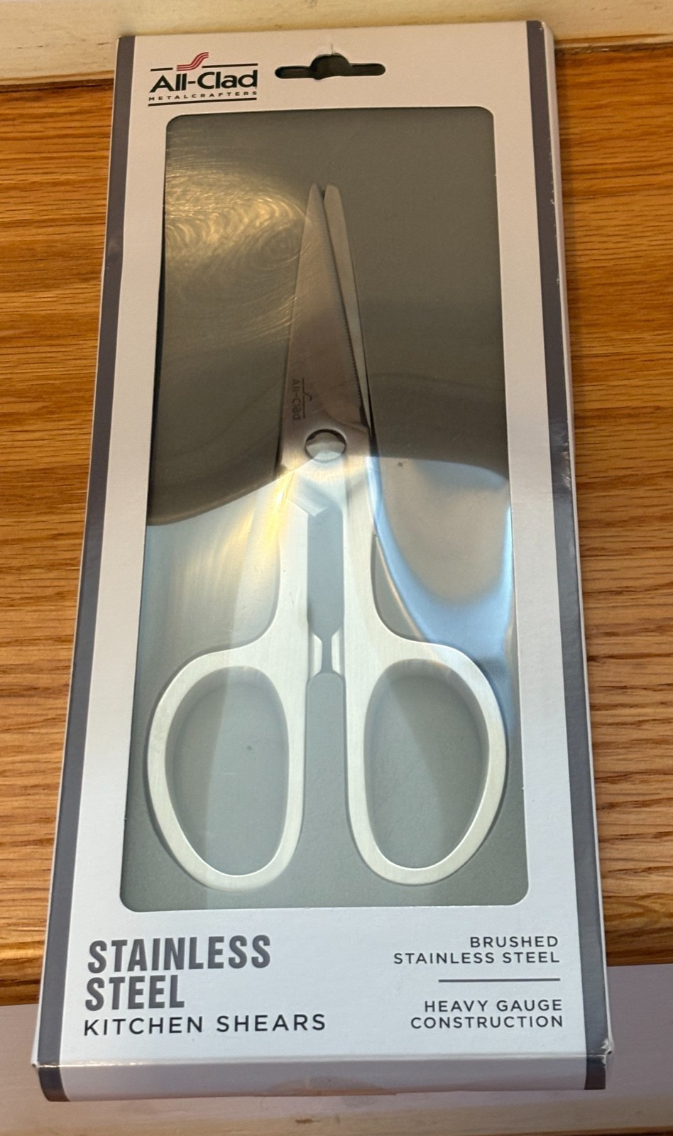 Brand New All Clad 8 inch Stainless Steel Kitchen Shears in Retail Box