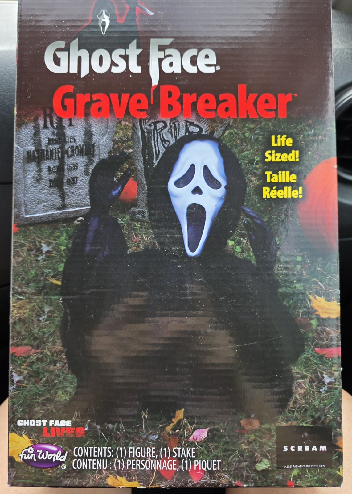 Ghostface Grave Breaker Halloween Decoration Prop Decor Scream NEW