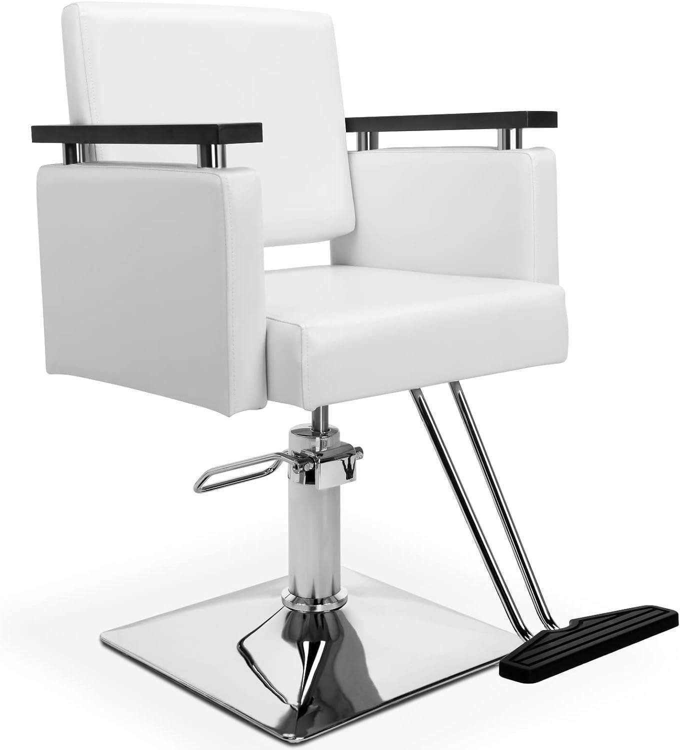 Salon Chair for Hair Stylist Adjustable Swivel Hydraulic Barber Styling Chair