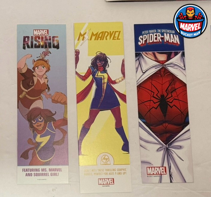 Marvel Comic Bookmarks Set of 3 Ms. Marvel Spider-Man