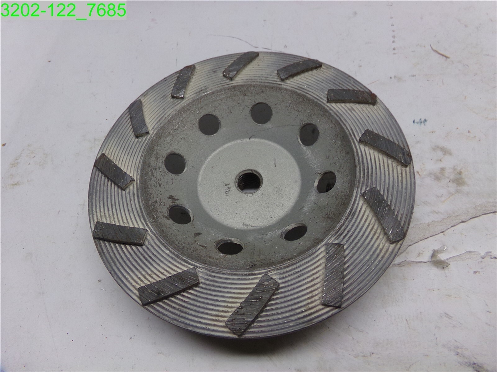 7" DIA. CONCRETE GRINDER DISC 5/8" ARBOR - USED