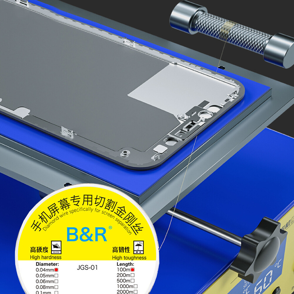 Cutting Line LCD Screen Separation Diamond Wire Mobile Phone Repair Tool,