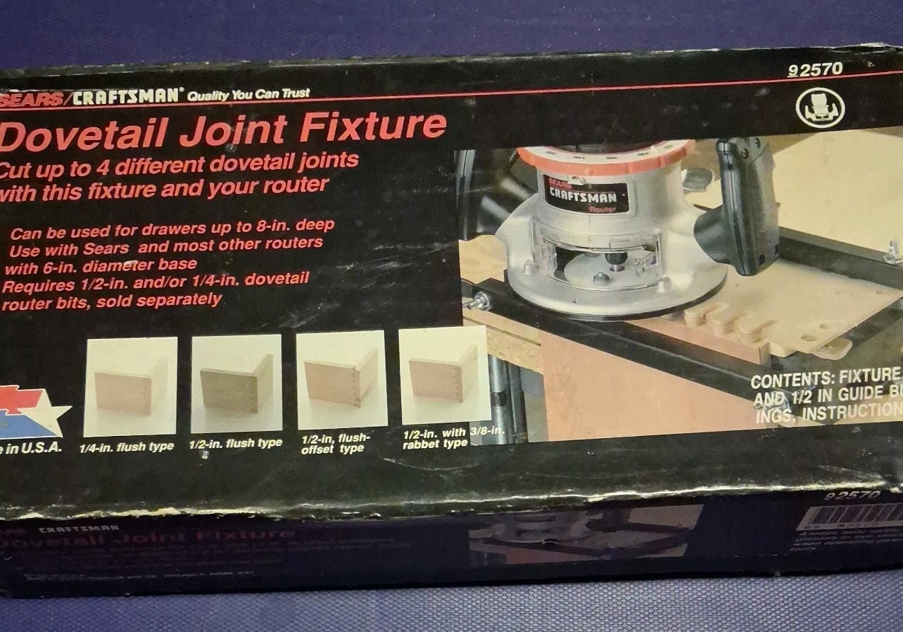 Vtg Sears Craftsman Dovetail Joint Fixture Kit Made In USA