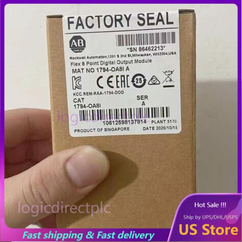 New Factory Sealed Allen-Bradley 1794-OA8I PLC Output Module AB 1794OA8I US