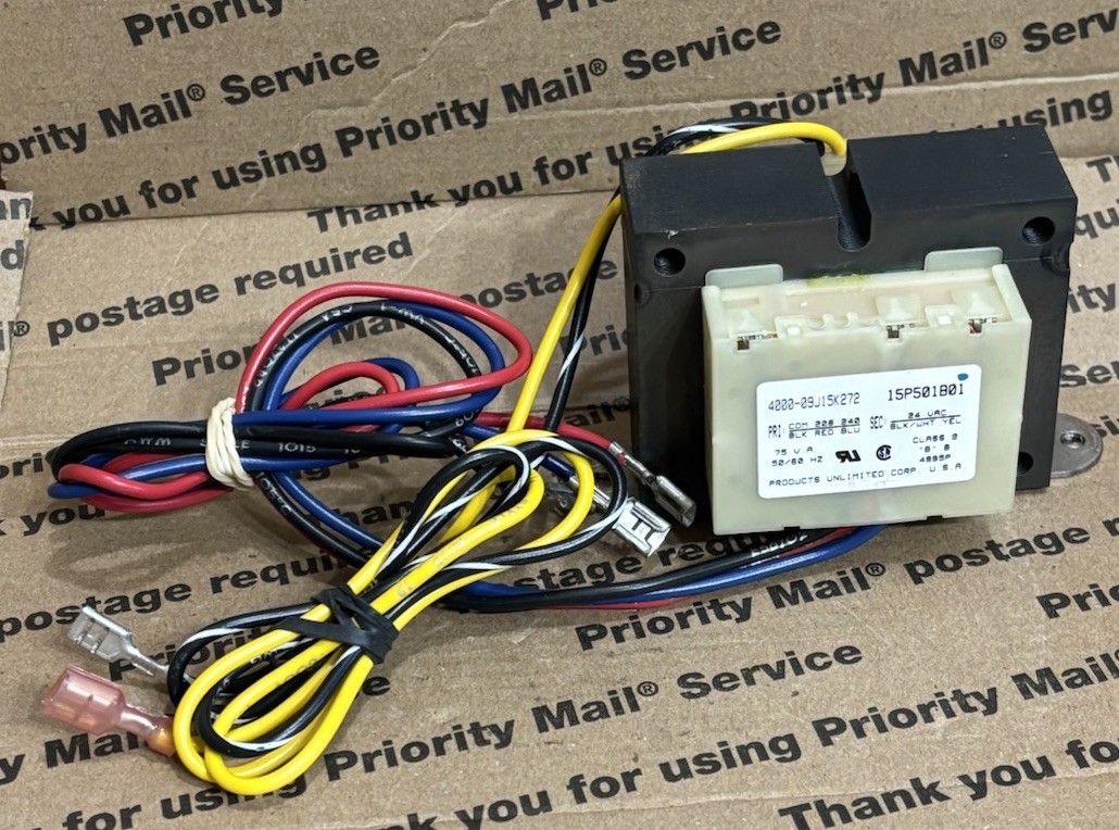 OEM Water Furnace 15P501B01 Transformer 4000-09J15K272 PRI 208/240V SEC 24V 75VA