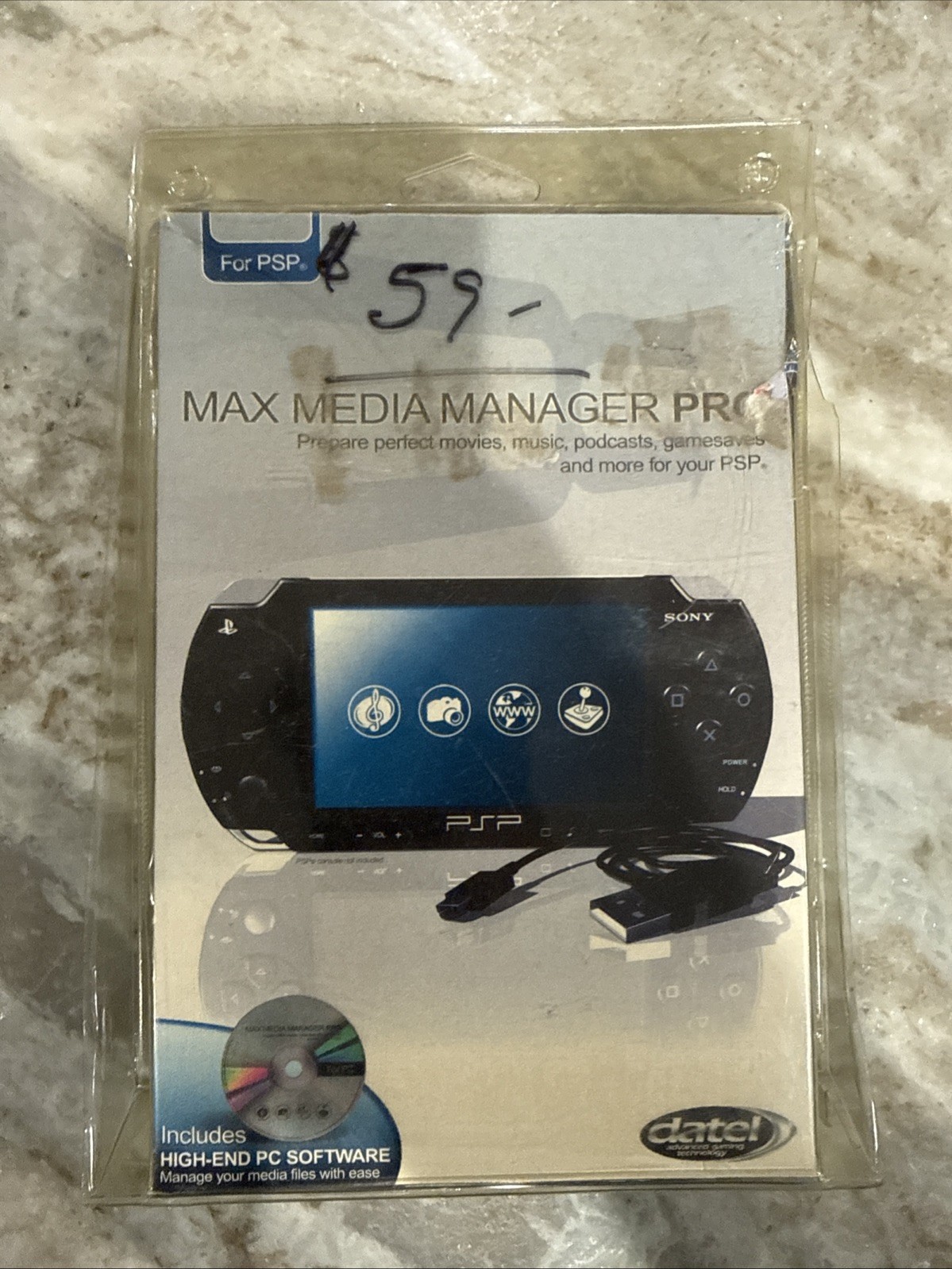 Playstation Portable Max Media Manager Pro PSP Datel New