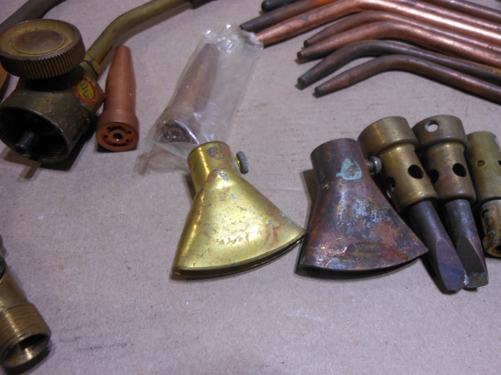 Lot of Torch Soldering Welding Parts Tips Valves - See pics