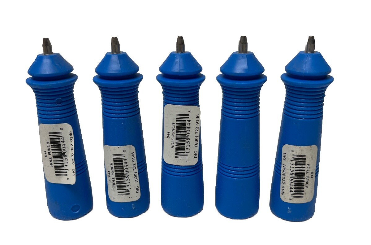 5 Pack! - DIG D44 Standard Hole Punch -1/4" for Drip Irrigation Landscaping Yard