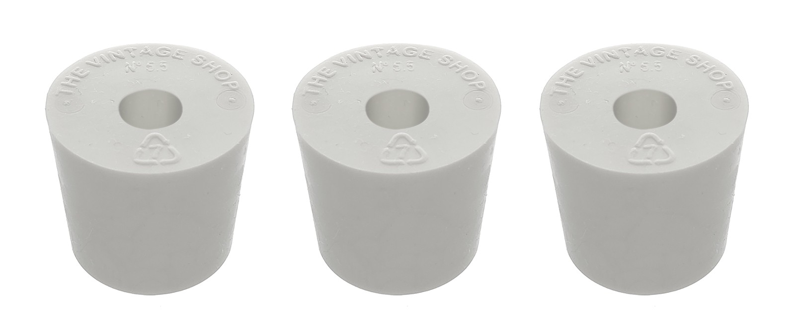 Home Brew Ohio #5.5 Drilled Rubber Stopper Set of 3