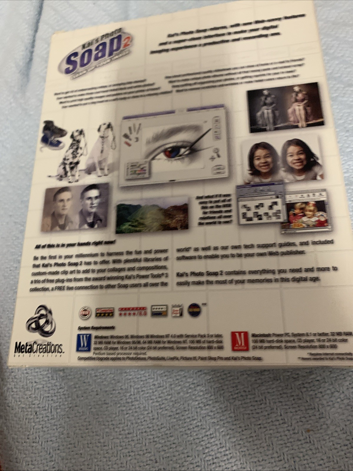 Kai's Photo Soap 2 Clean Up Your Image Photo Editing Software 1998 Win/Mac New