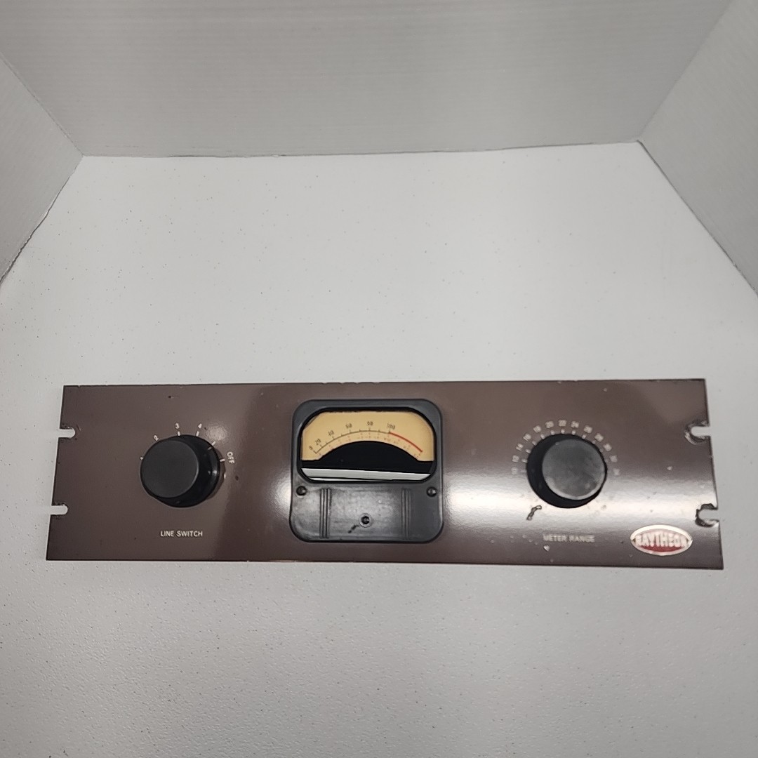 Weston Electrical VU Meter Rack Mount With Attenuator And Line Switch-Raytheon