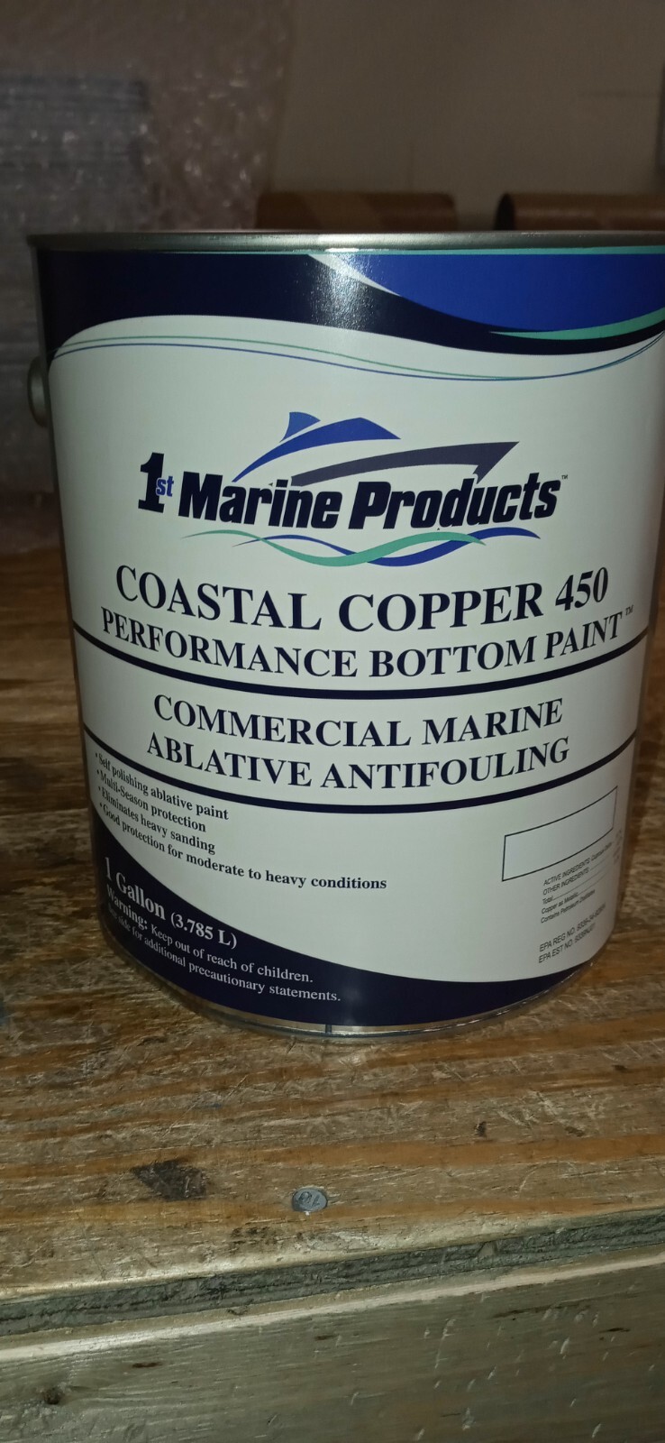 Coastal Copper 450 Multi-Season Ablative Antifouling Bottom Paint Green Gallon