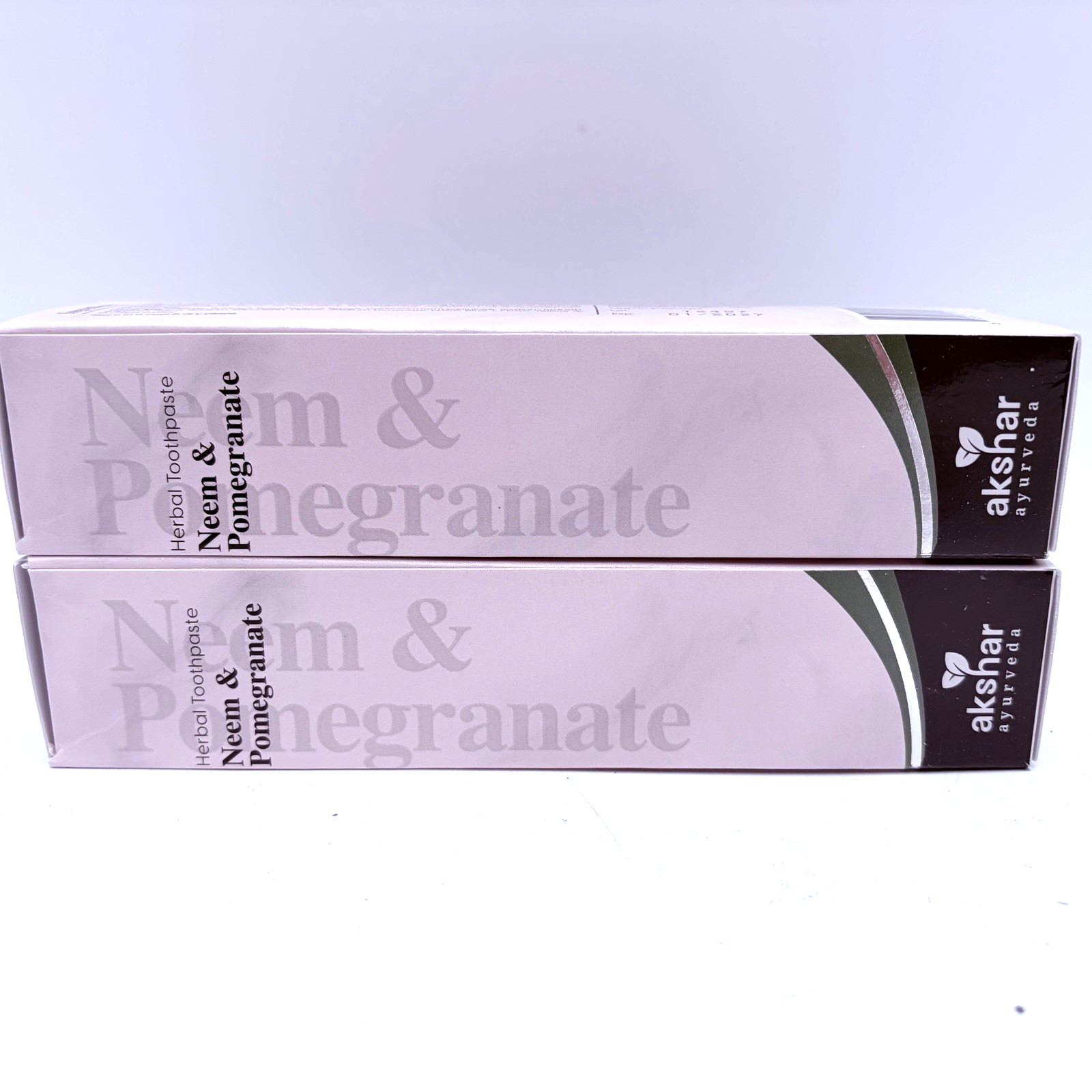 AKSHAR Ayurveda - Neem & Pomegranate Herbal Toothpaste 2 Pack Vegan
