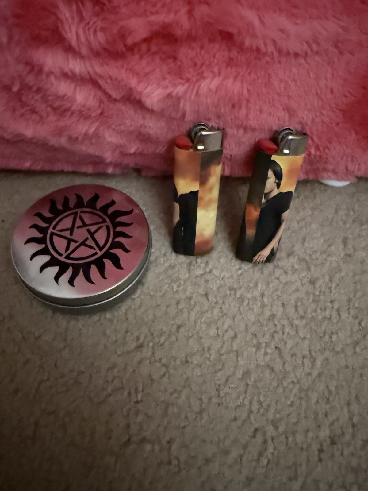 Supernatural Sam & Dean Lighters + Tin!