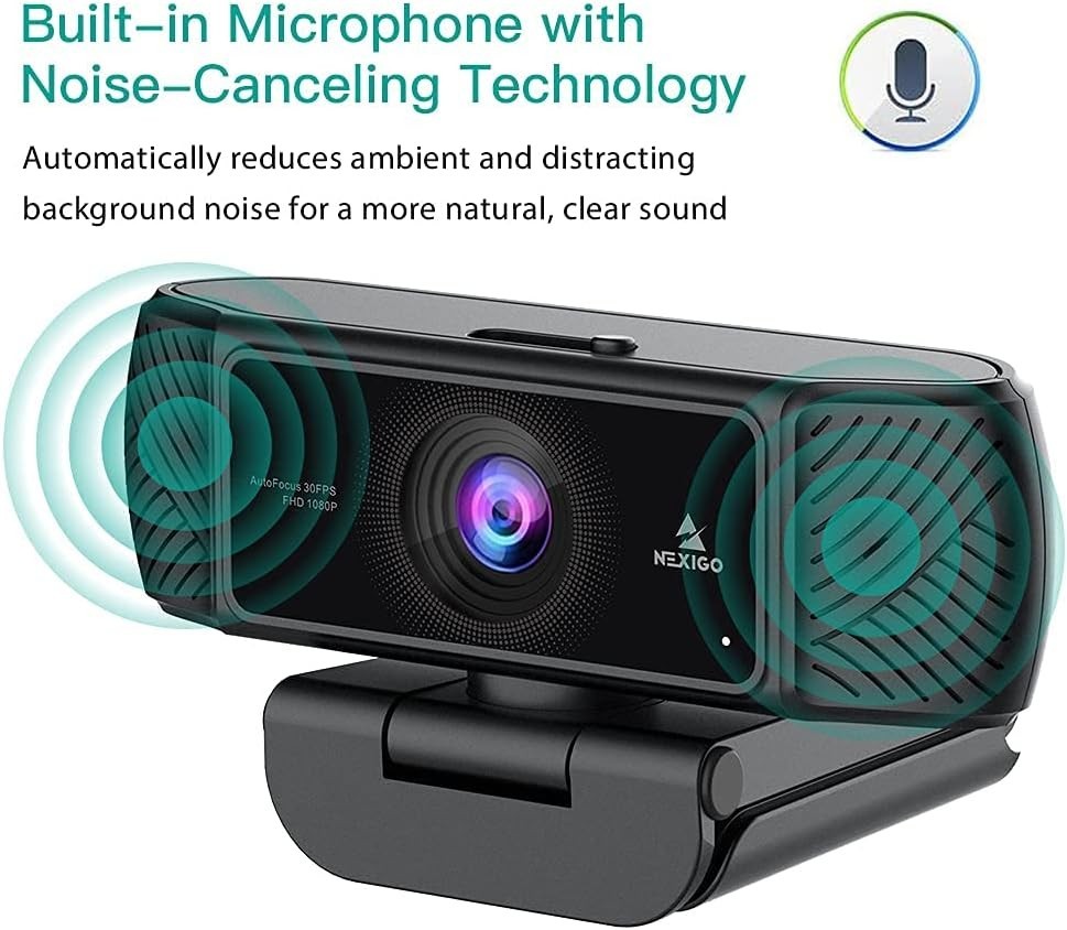 NexiGo N680 Webcam - 1080P - 30fps