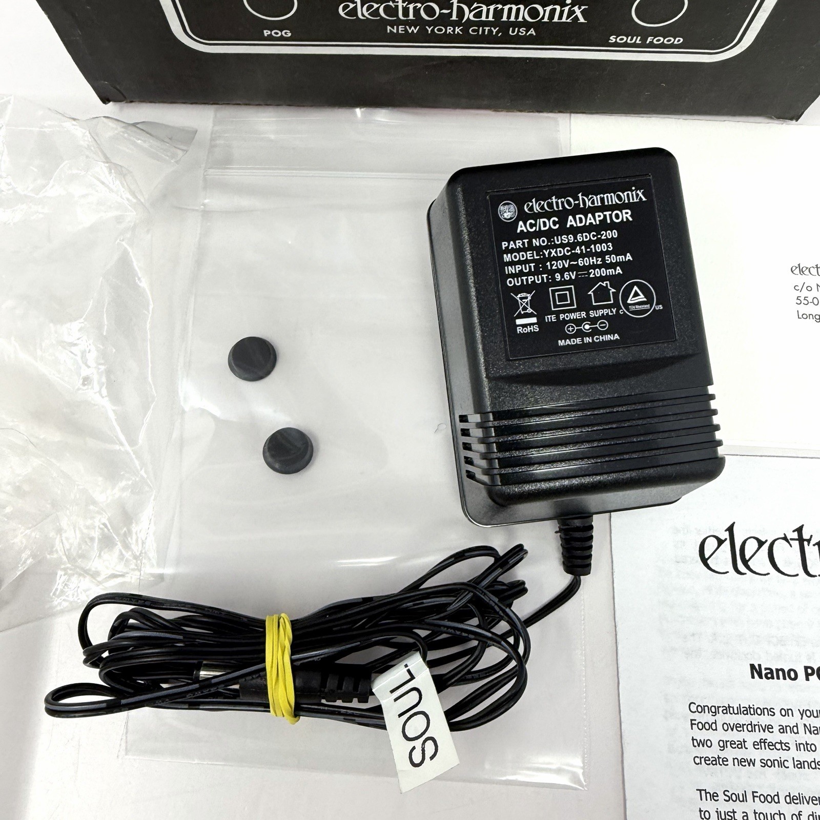 Electro Harmonix Soul POG Polyphonic Octave Generator Overdrive Effects Pedal