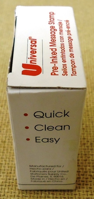Universal Pre-Inked Message Stamp "Confidential"