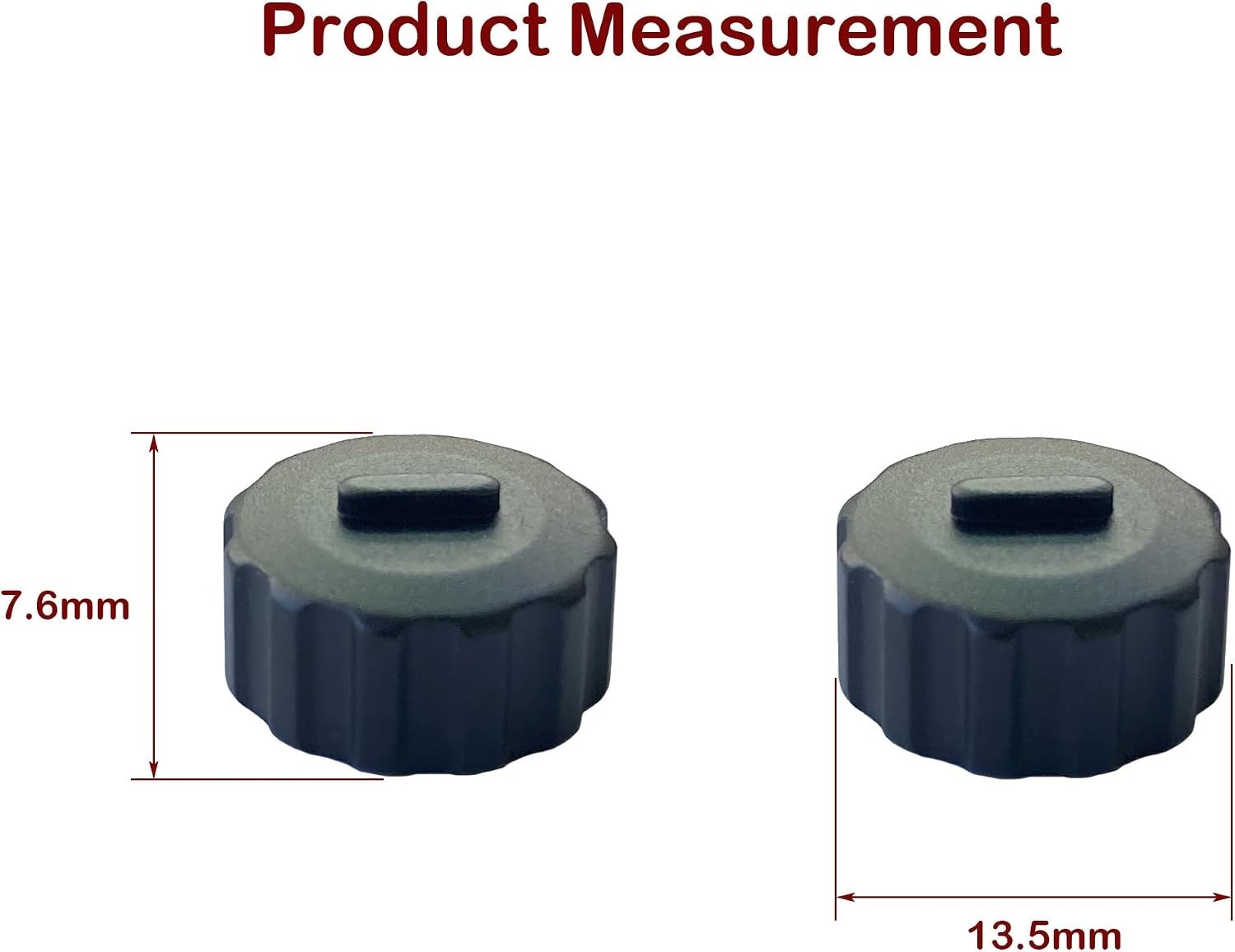Aluminum Replacement Turret Caps for Shooting Efficiency - 2 Pack