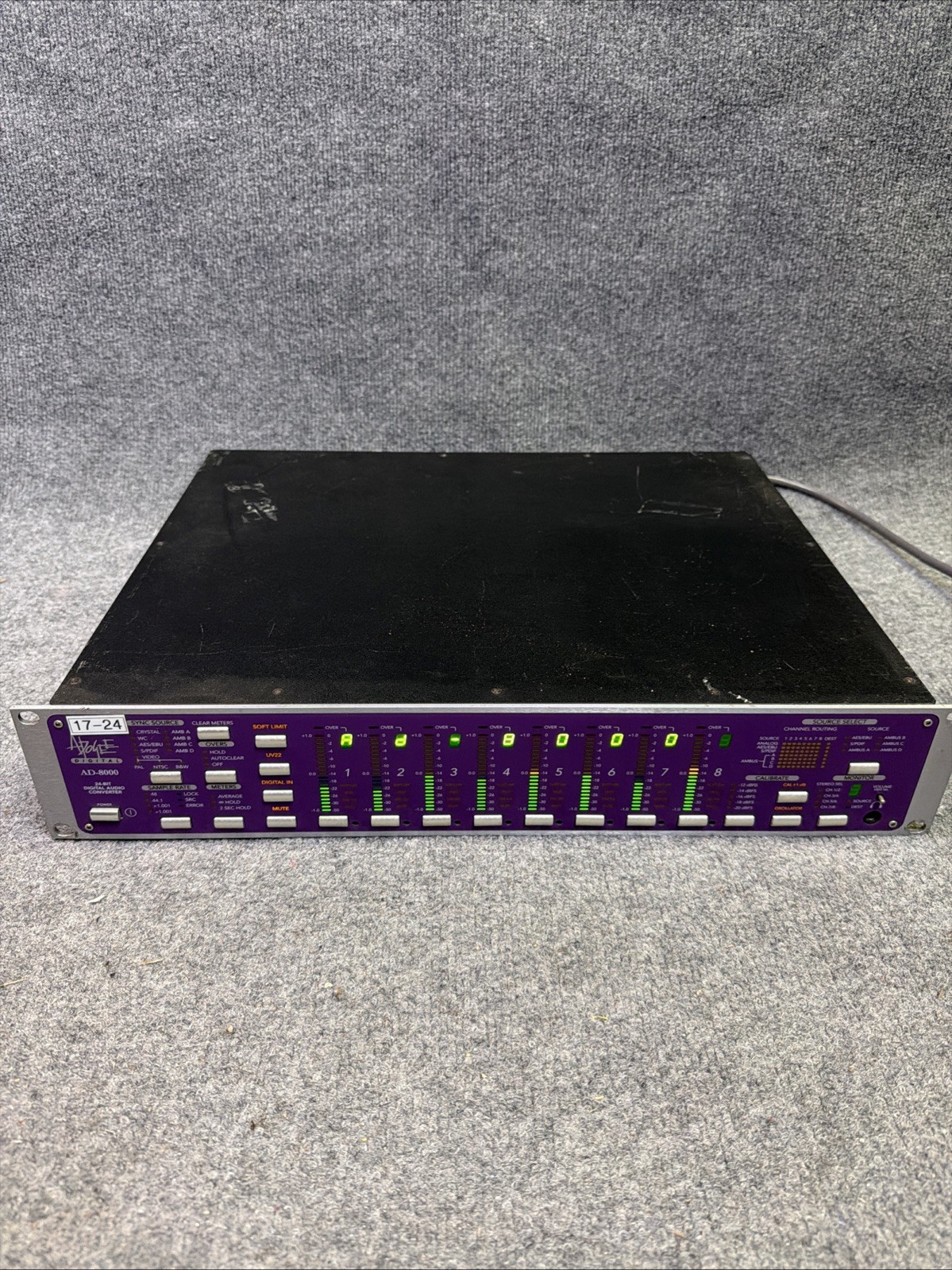 Apogee AD8000 professional 8 channel 24bit analog digital in/out converter 17-24