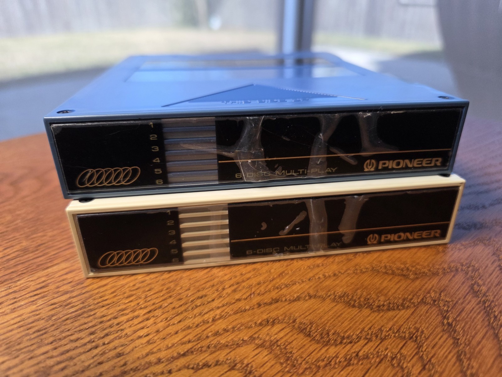 Pioneer 6-Disc CD Changer Magazine PRW-1139 - Lot of 2 - Blue & Red