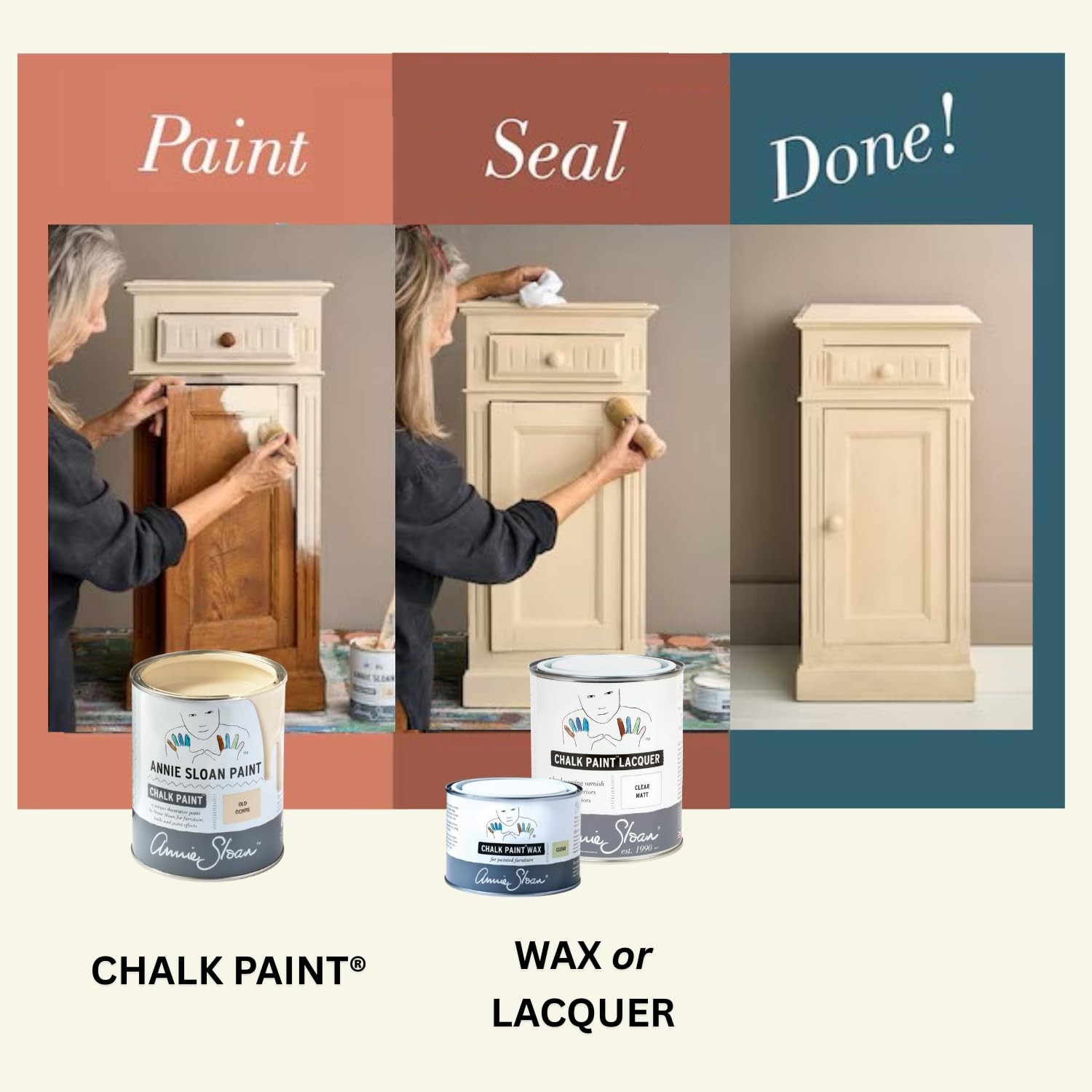 Annie Sloan Chalk Paint® Wax (500 mL, Clear) - Protective Furniture Wax for P...
