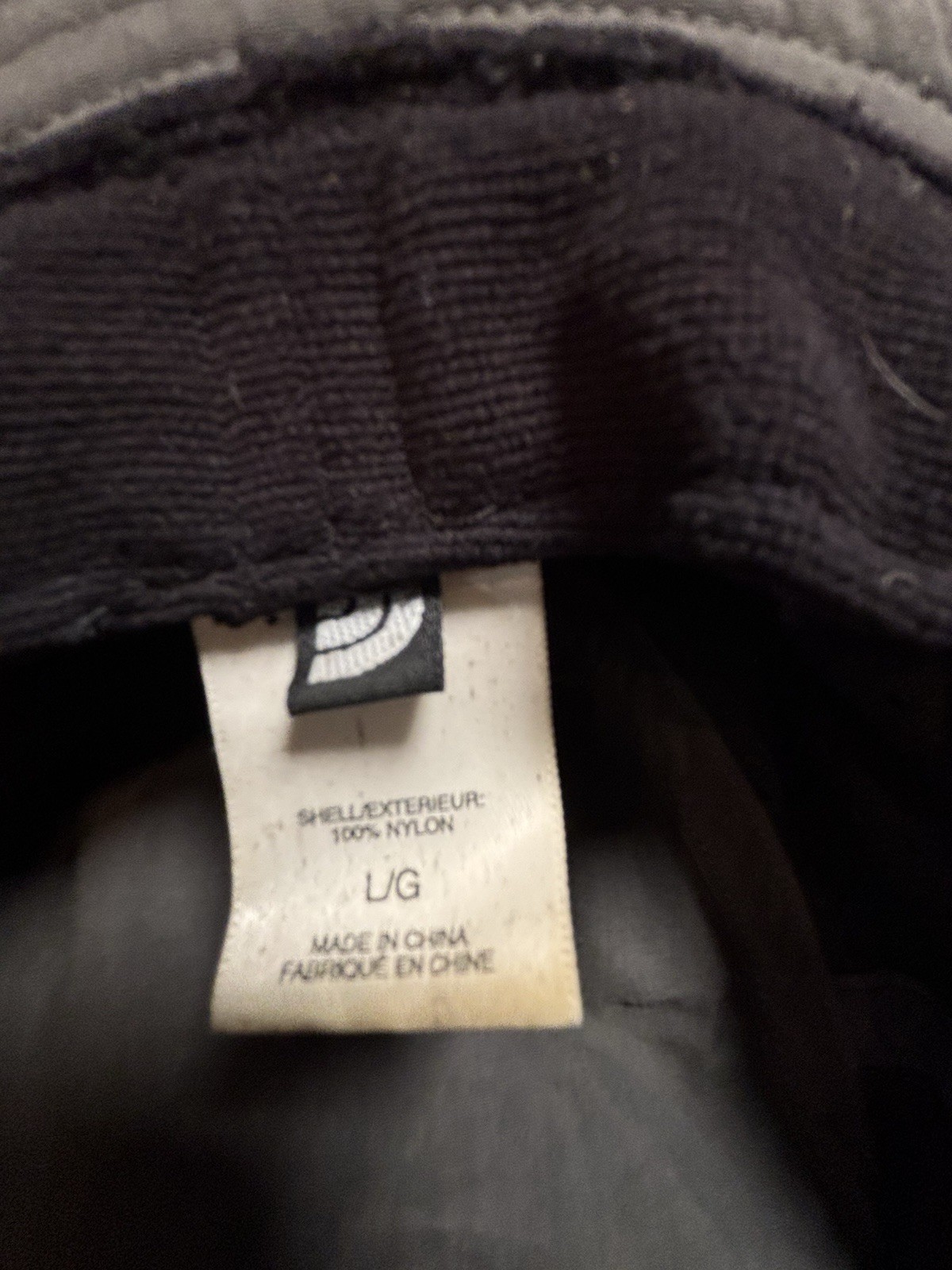 The North Face Gray Wide Brim Sun Bucket Hat L/G Nylon Outdoor