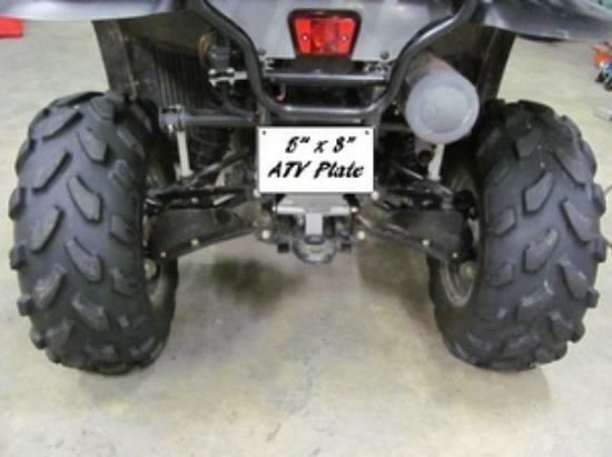 5" x 8" Aluminum Sublimation ATV Plate Blanks - 10 PIECES