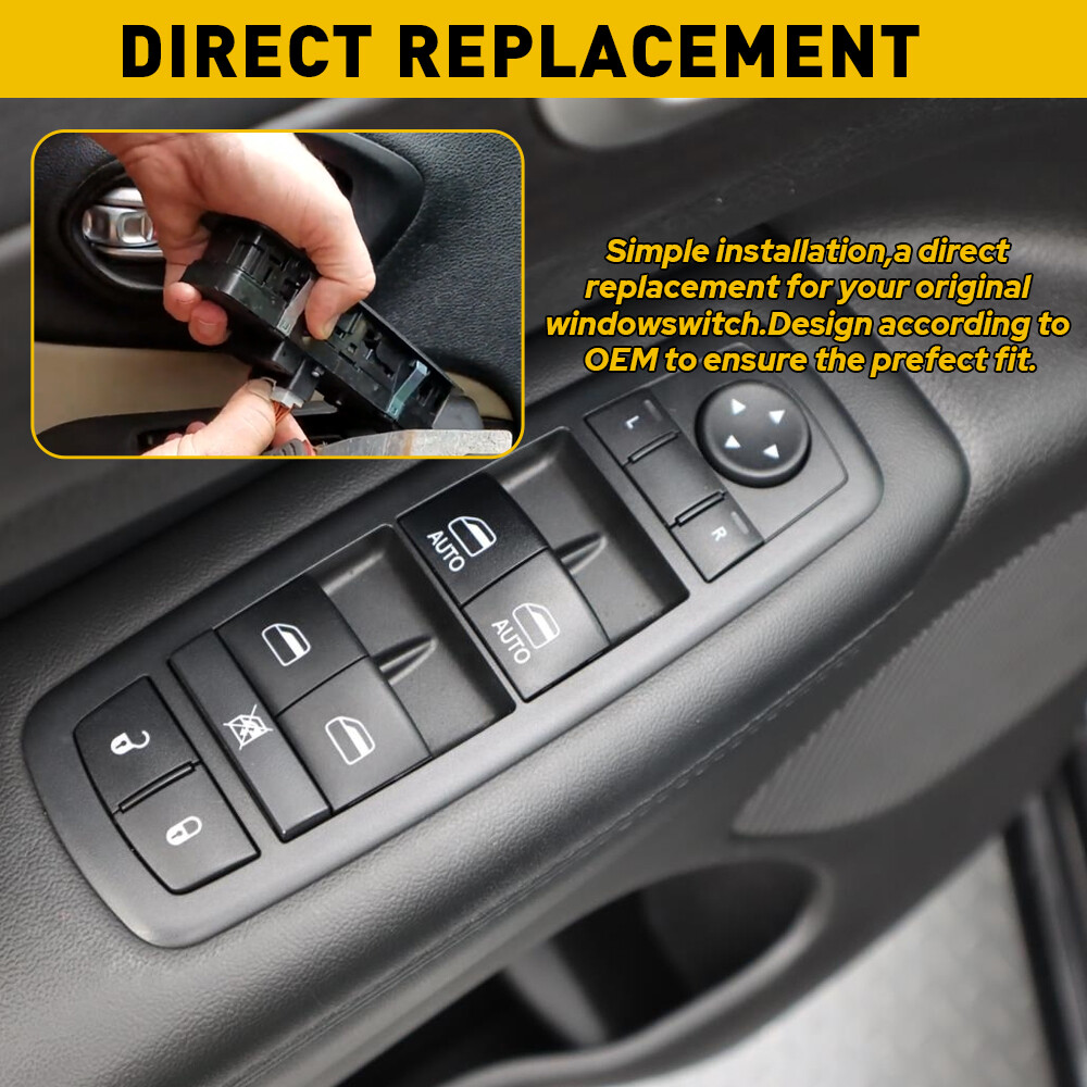 Master Power Window Control Switch 68184802AA For 2014-2015 Dodge Durango 11Pins