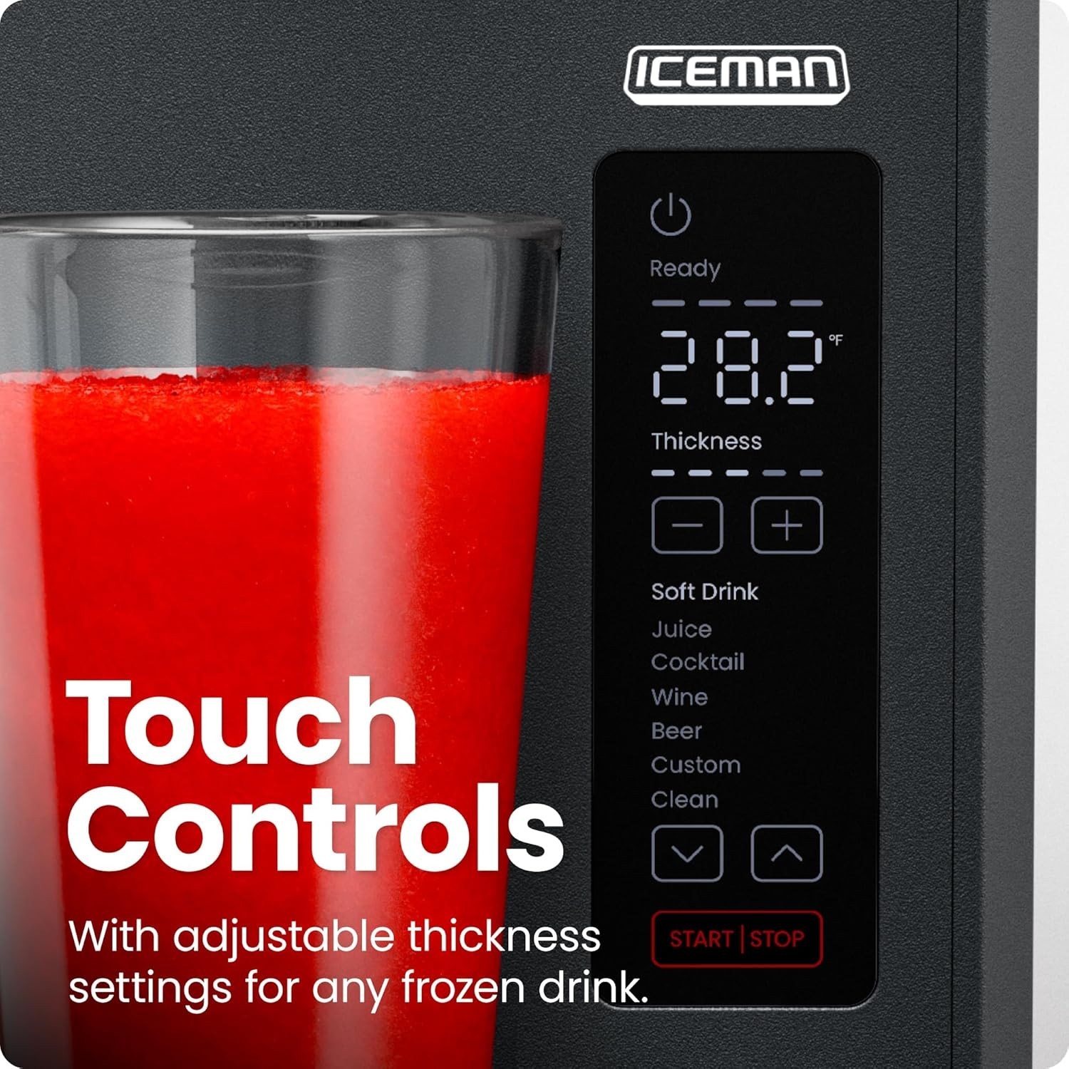 Slush-Ease 68oz Slushy Machine, Intuitive Touch Controls
