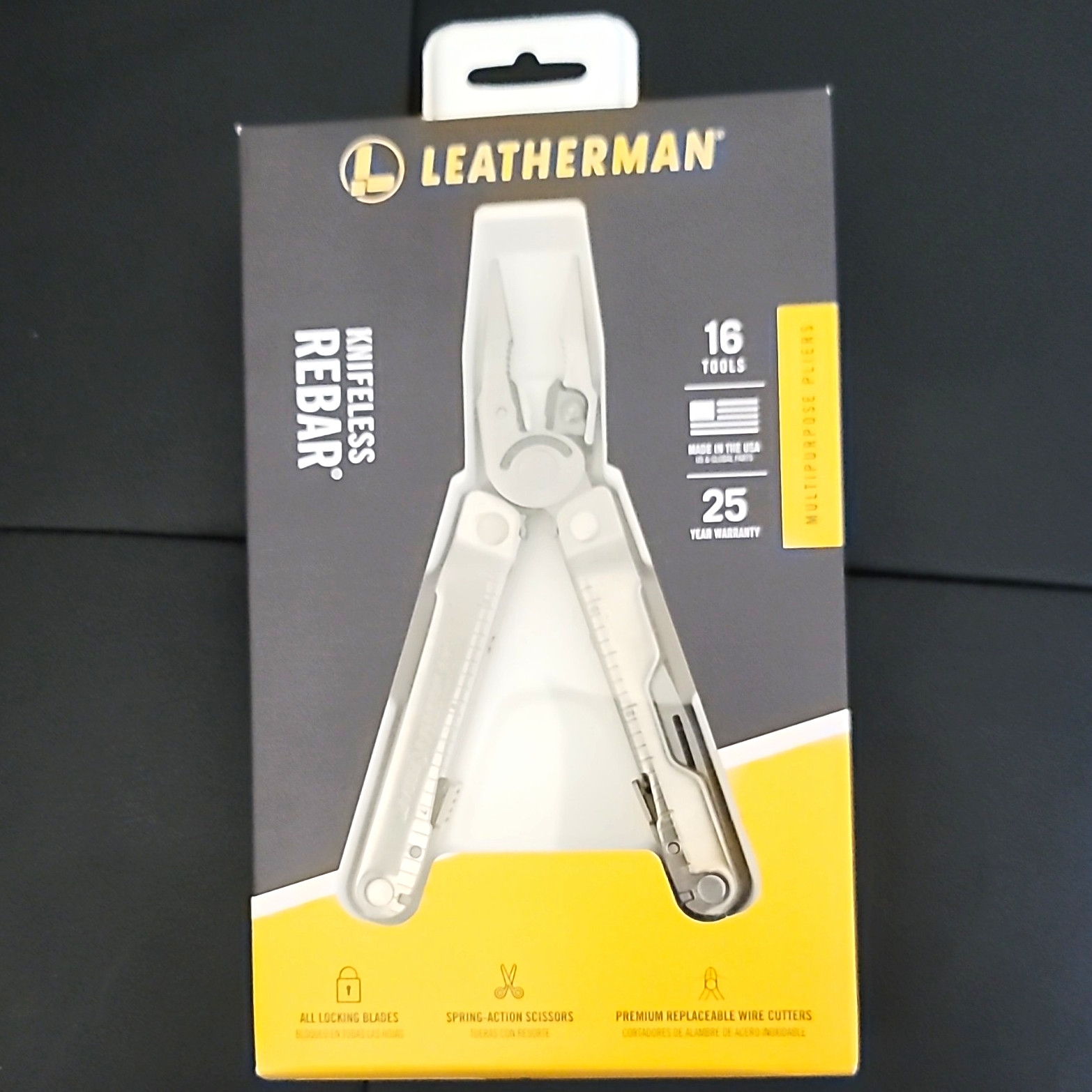 Leatherman Knifeless Rebar 16-Tool Multi-Tool, 420HC, Stainless Steel, REBAR