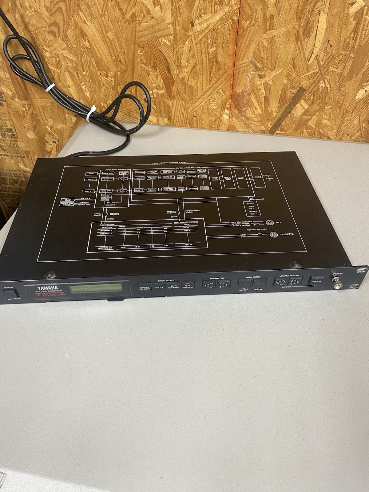 YAMAHA TX81Z FM Tone Generator AC100V Sound Source FM Synthesizer Tested Working