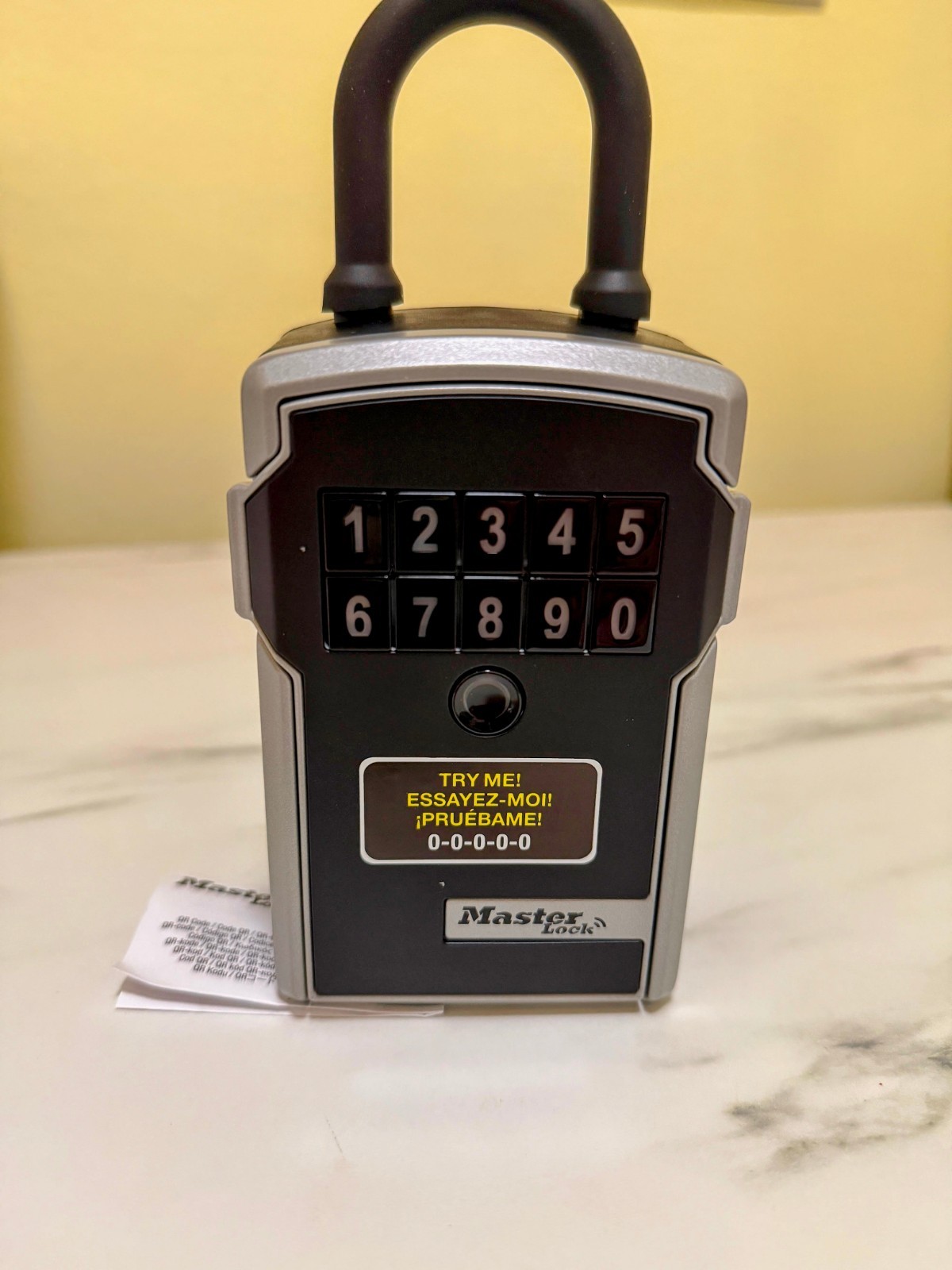 Master Lock Portable Bluetooth® Lock Box for Keys, Metal, 3-1/4 in — 7-13/64 in