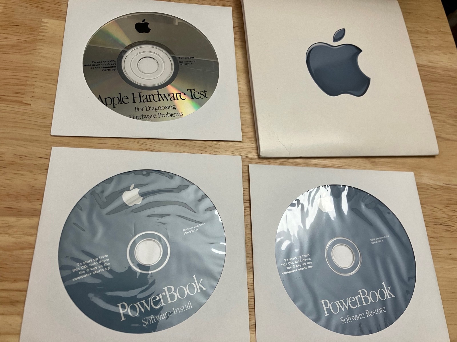 Apple PowerBook Mac OS 9.0.4 Software Install / Restore / Hardware Test Discs