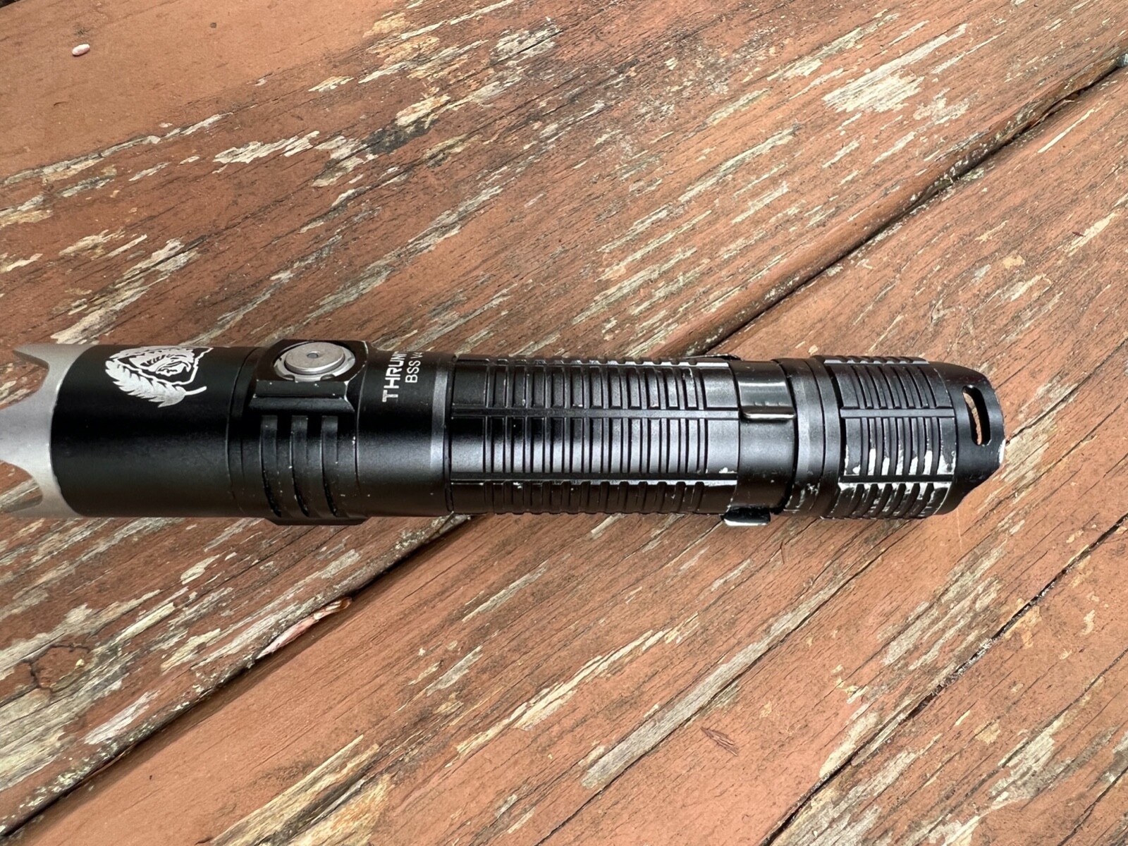 ThruNite BSS V4 Tactical Flashlight  2523 Lumens, Black- CW used with scratch