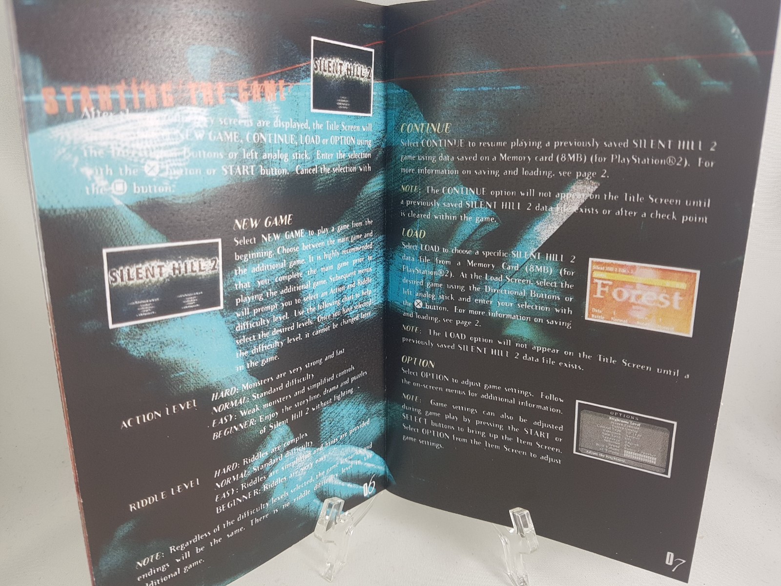 MANUAL PS2 - SILENT HILL 2 - Sony Playstation2 'Replacement' Instruction Booklet