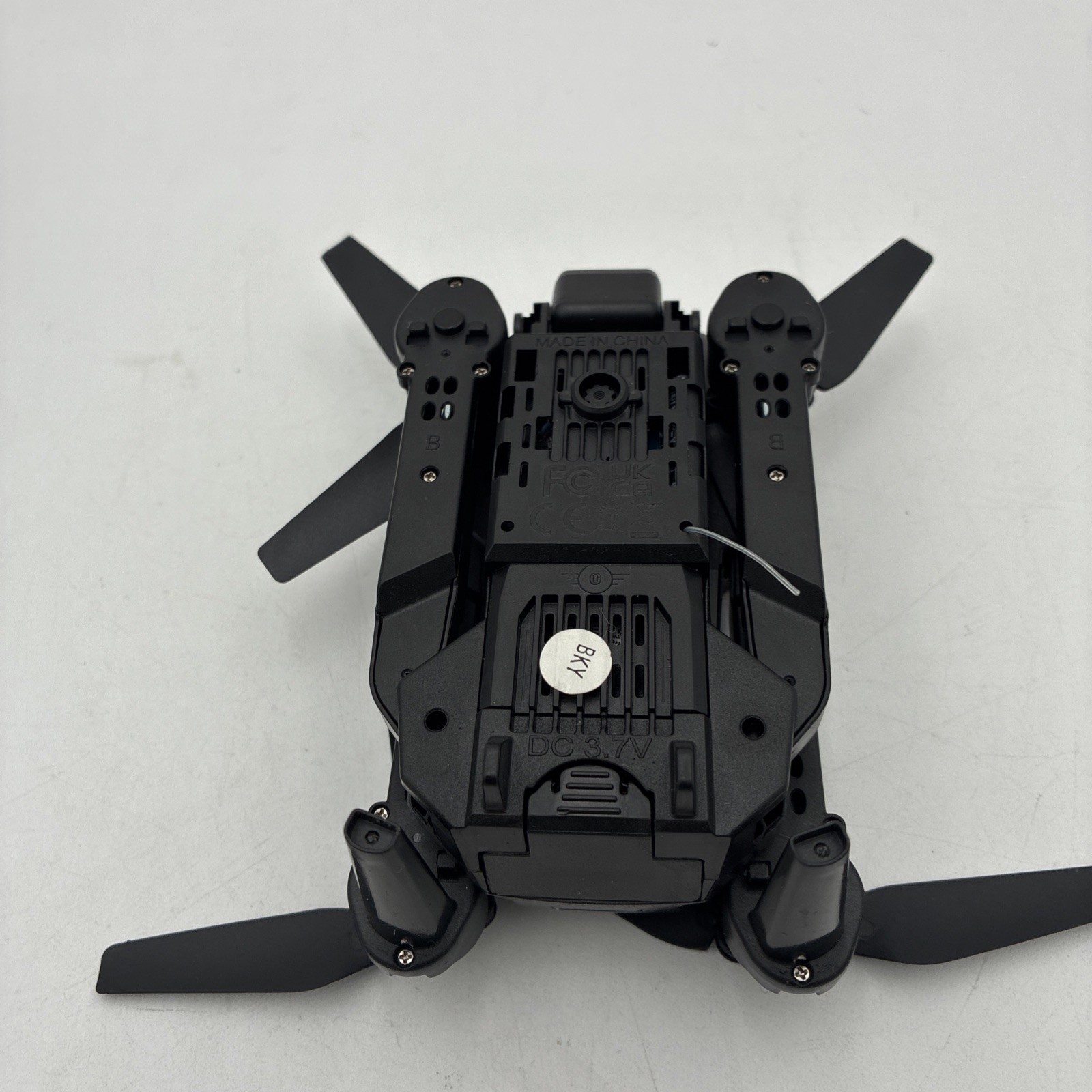 Black RC UFO Remote Controller Drone With Accessories & Carrying Case