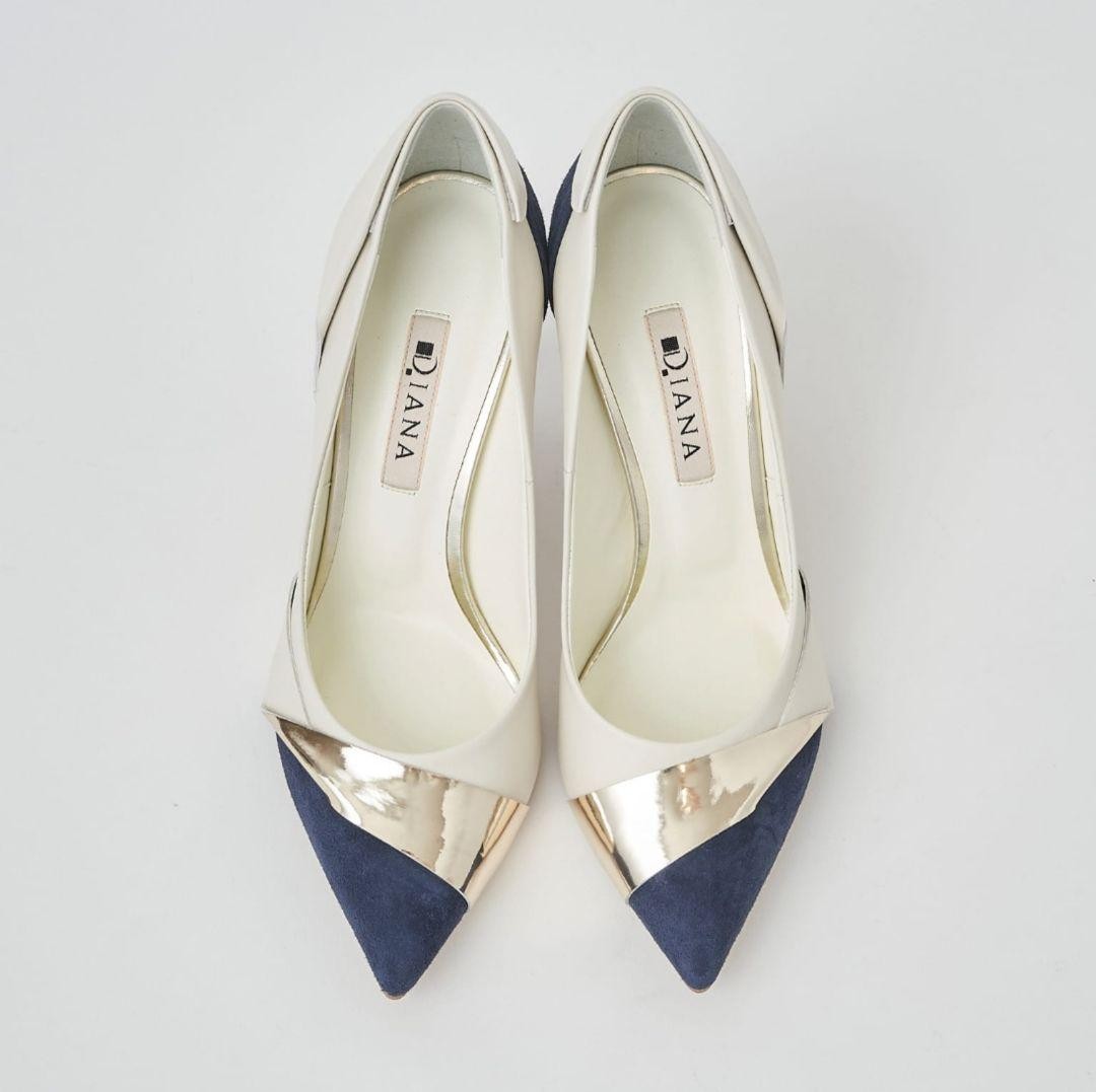 Diana Women's Pointed Toe Pumps 22.5cm Leather Stiletto Heel Japan
